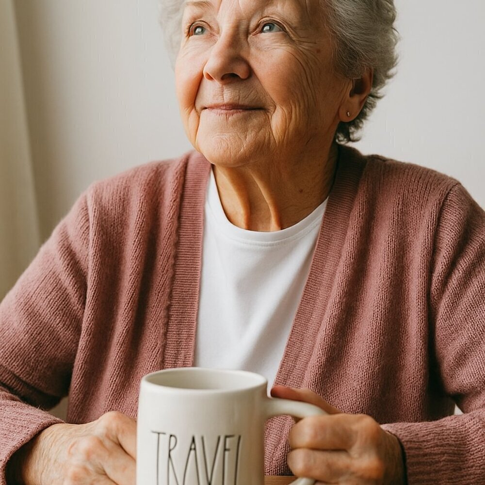 Rae Dunn Minimalist White Ceramic Travel Mug for Dining